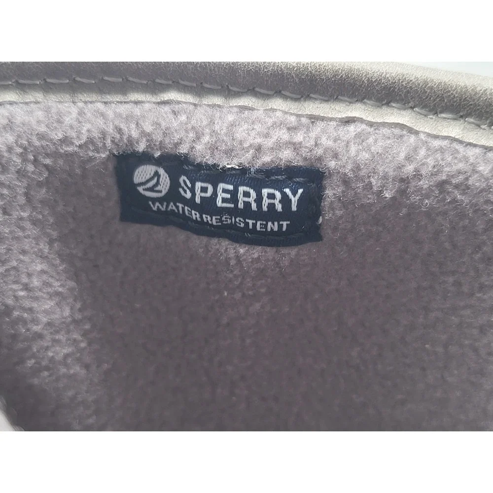 Sperry Saltwater‎ 2.0 Women's Size 8 Grey Black Leather Duck Boots STS88265